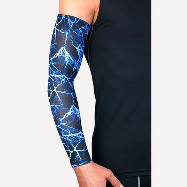 UV Protection Running Arm Sleeves Fitness Armguards Sports Cycling