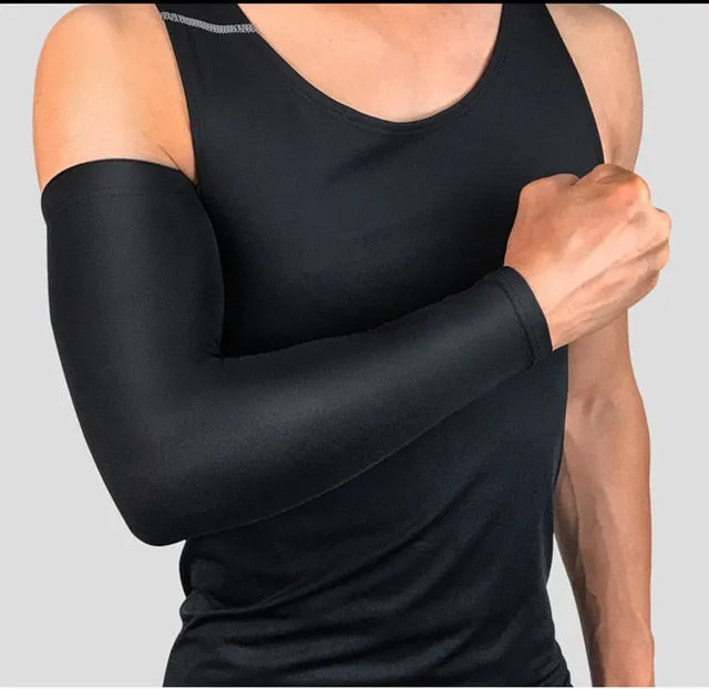 UV Protection Running Arm Sleeves Fitness Armguards Sports Cycling