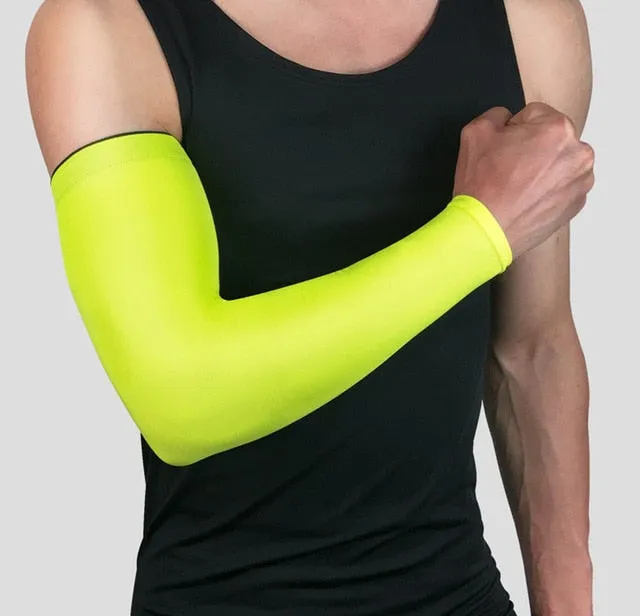 UV Protection Running Arm Sleeves Fitness Armguards Sports Cycling