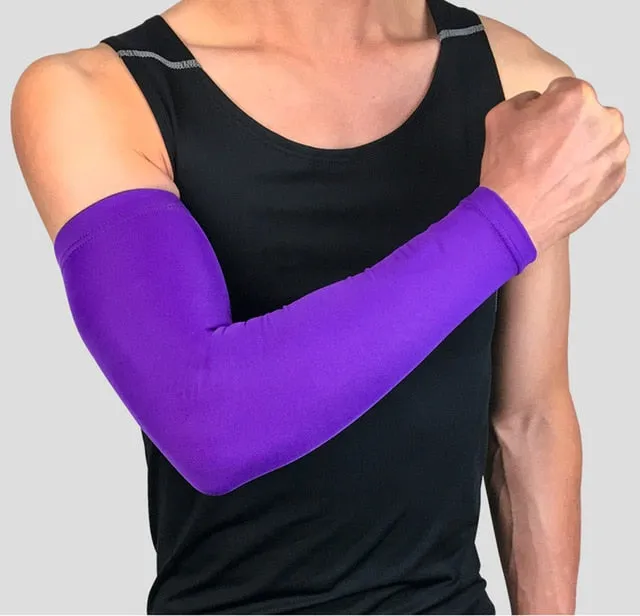 UV Protection Running Arm Sleeves Fitness Armguards Sports Cycling