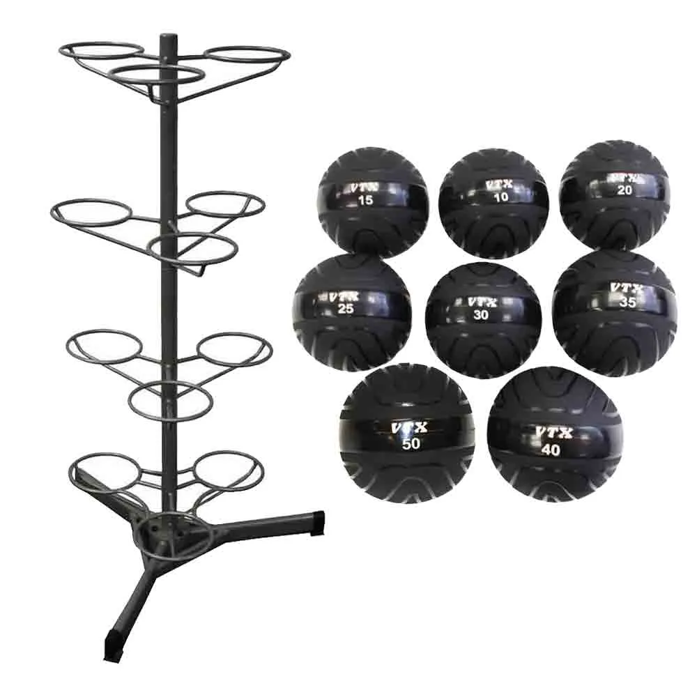 VTX 8 Slam Ball Set with Rack