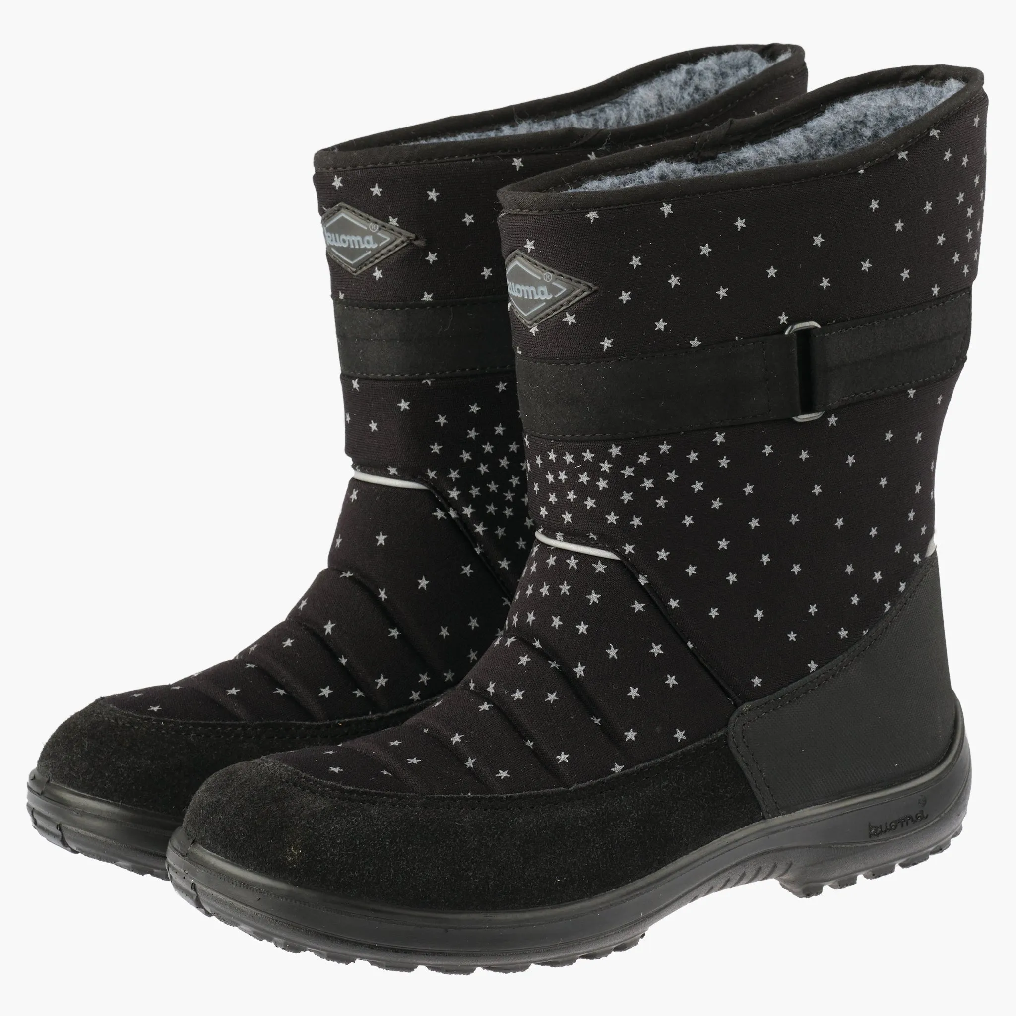 Winter boots Lumikki, Black Galaxy reflective