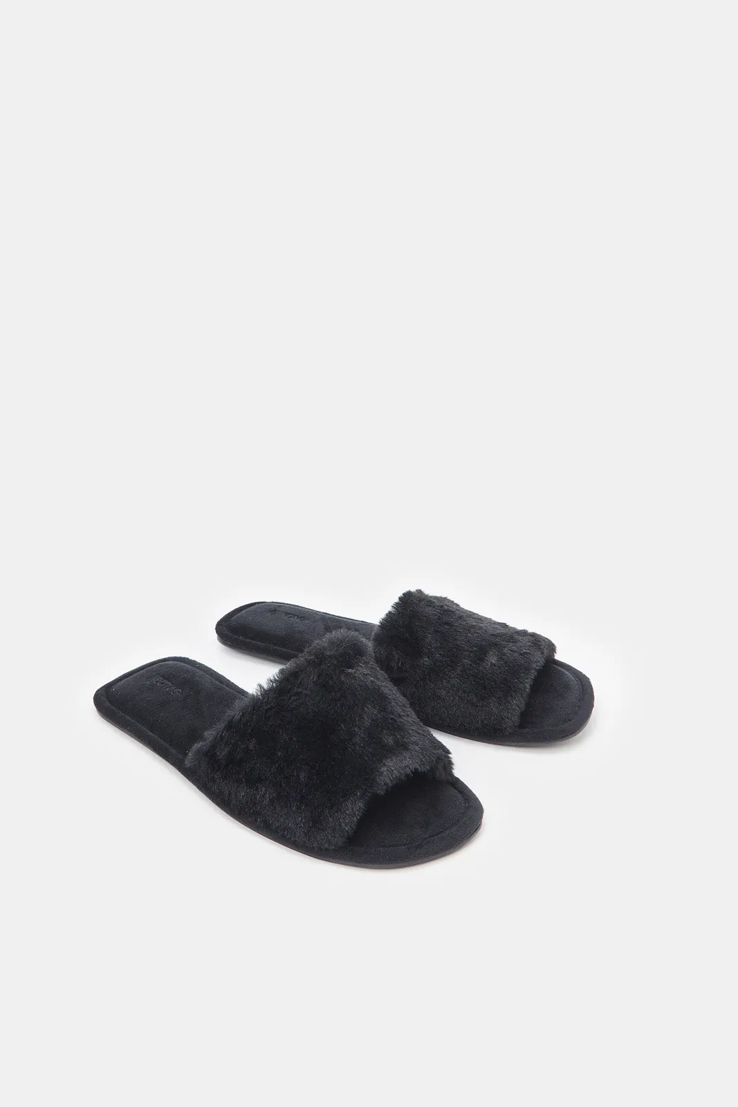 Women Black Classic Slipper