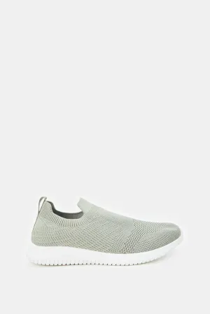 Women Green Slip On Trainers