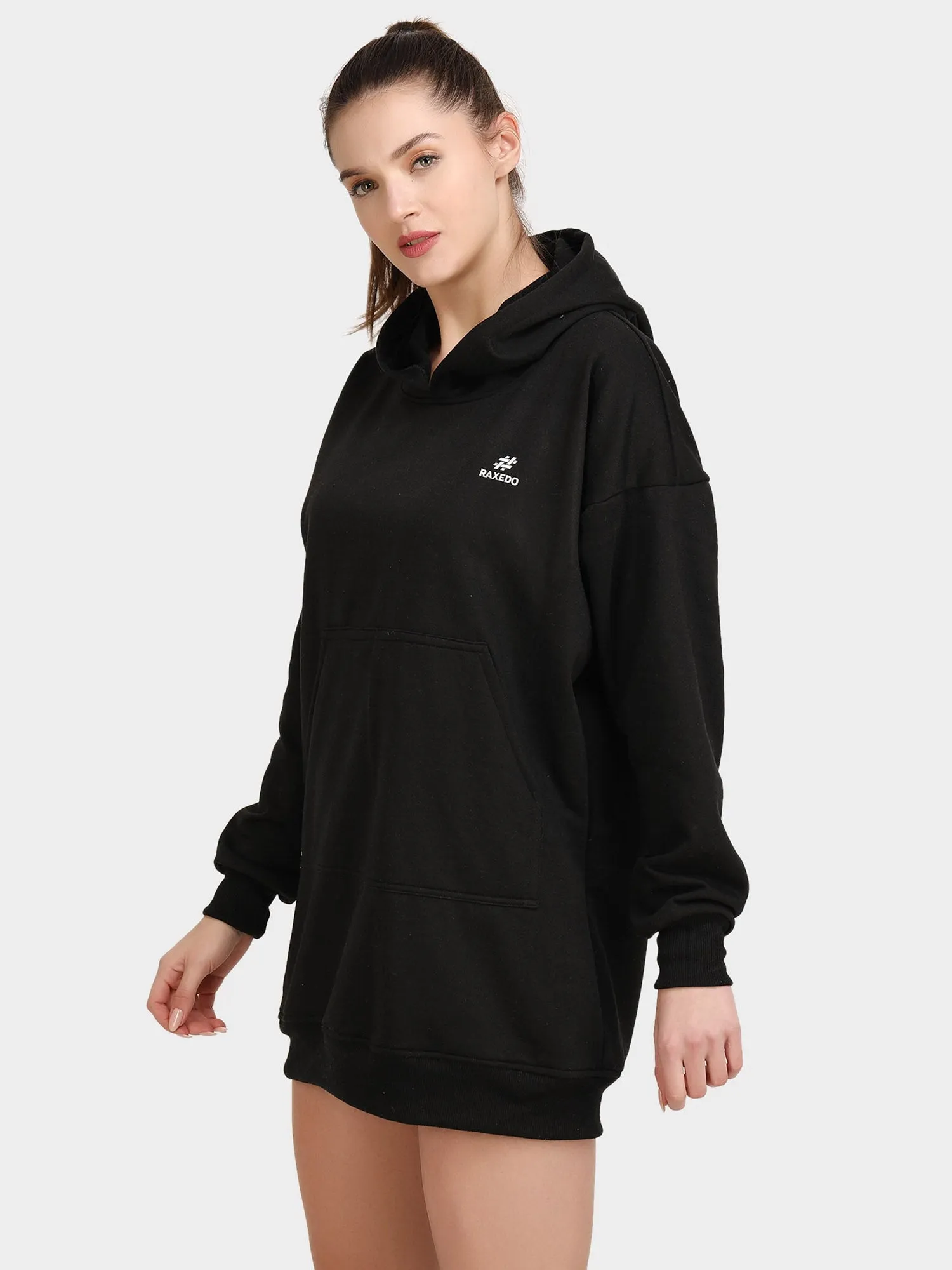 Women Hoodie Dress - Oversize Hoodie Dress