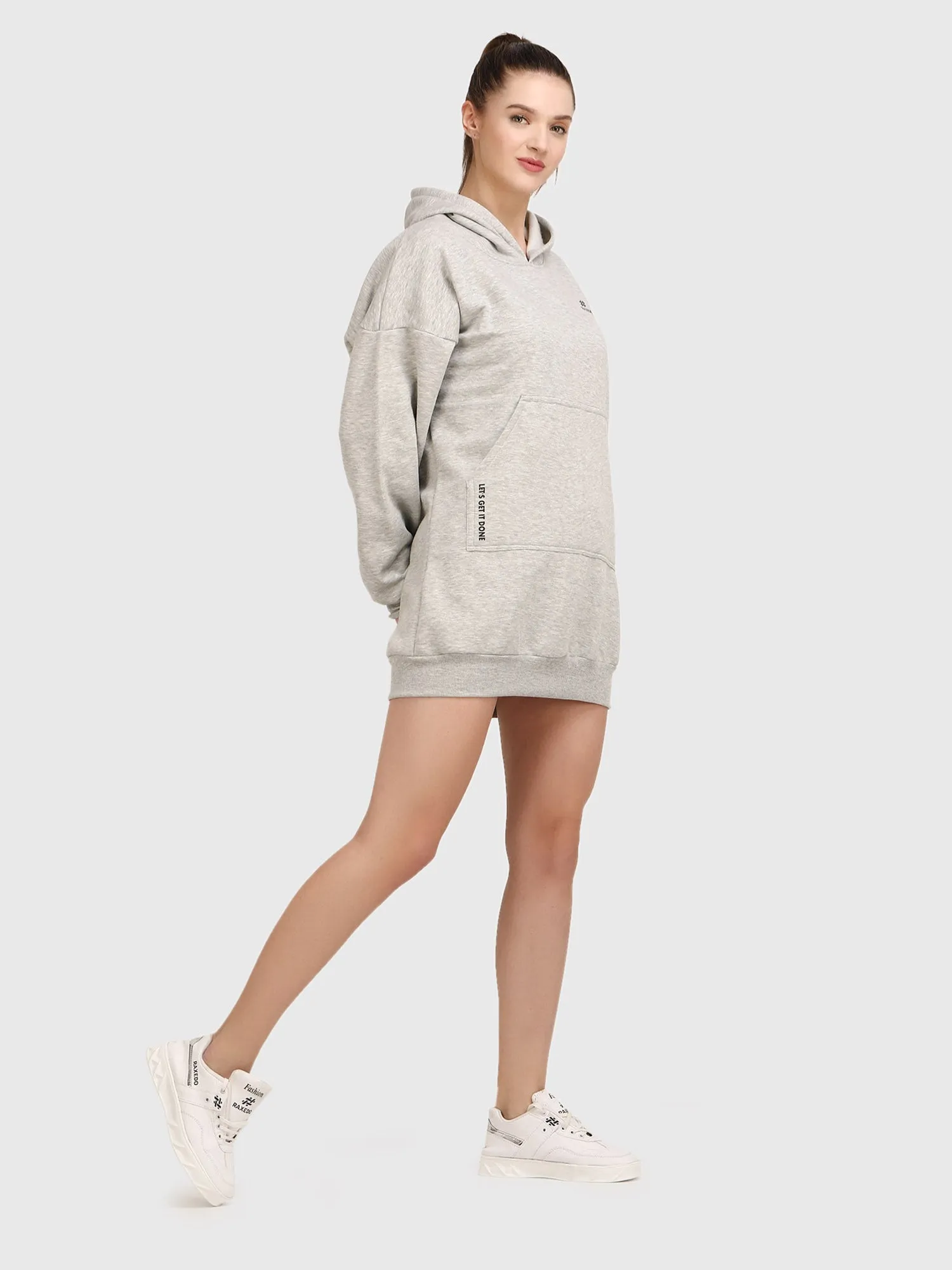 Women Hoodie Dress - Oversize Hoodie Dress