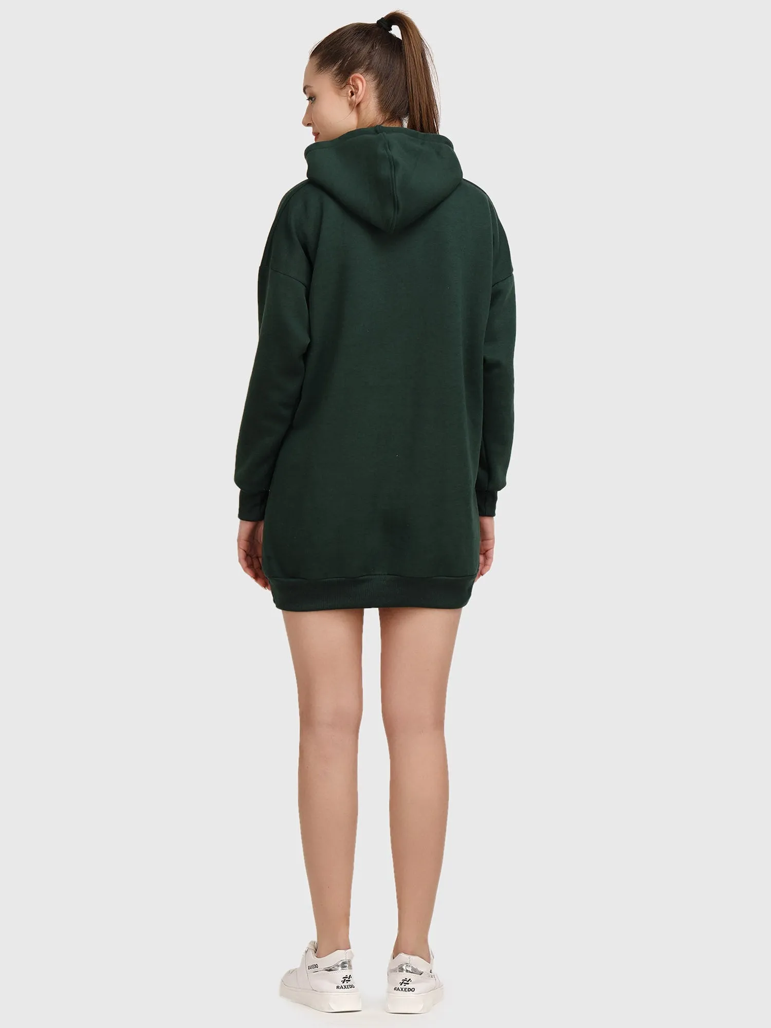 Women Hoodie Dress - Oversize Hoodie Dress