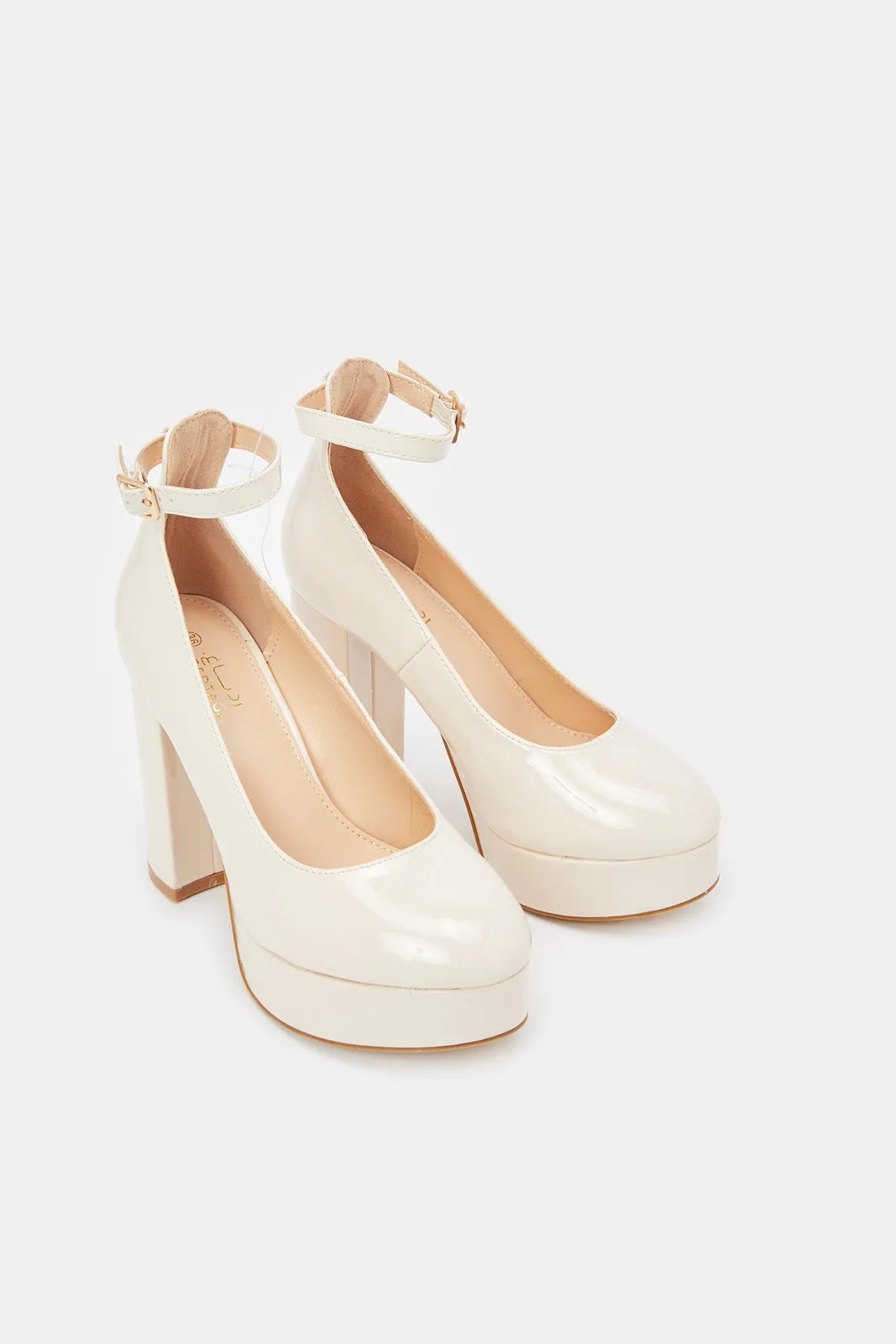 Women Ivory Patent Mary Jane