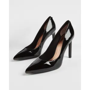 Women Melnil-High Heel Patent Leather Court Shoe - Black