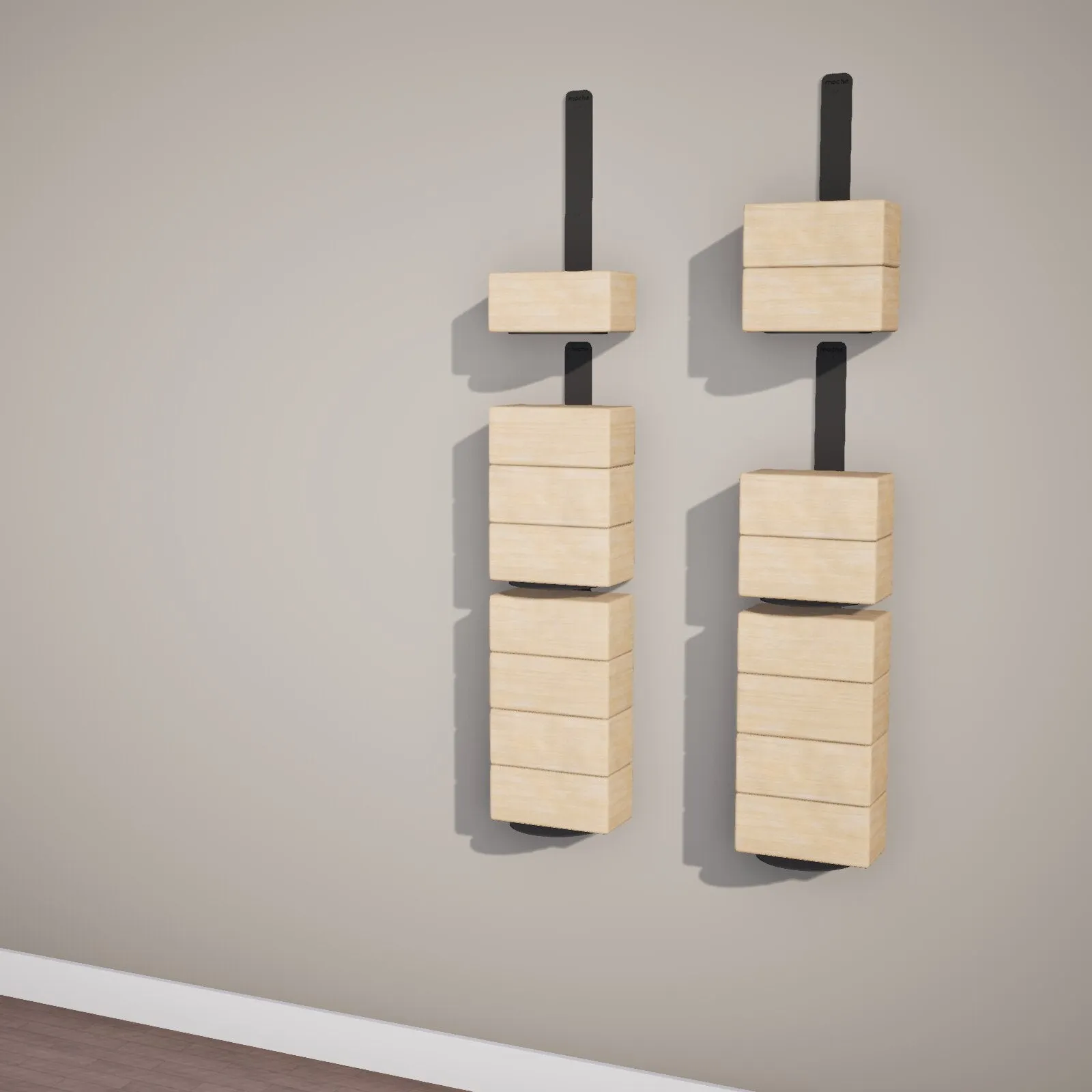 Yoke Yoga Block Wall Bracket | Black